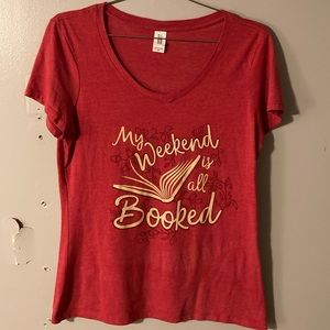 “My weekend is booked” red top